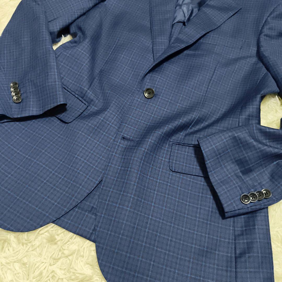 Savile Row zegna チェック柄テーラードジャケット