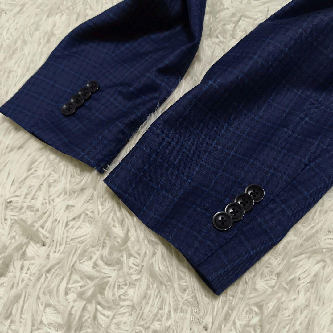 Savile Row zegna チェック柄テーラードジャケット