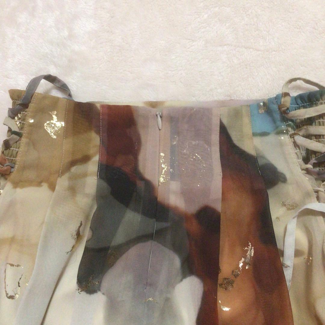 スカート Ameri UNDRESSED AMELIA INK ARTSKIRT M