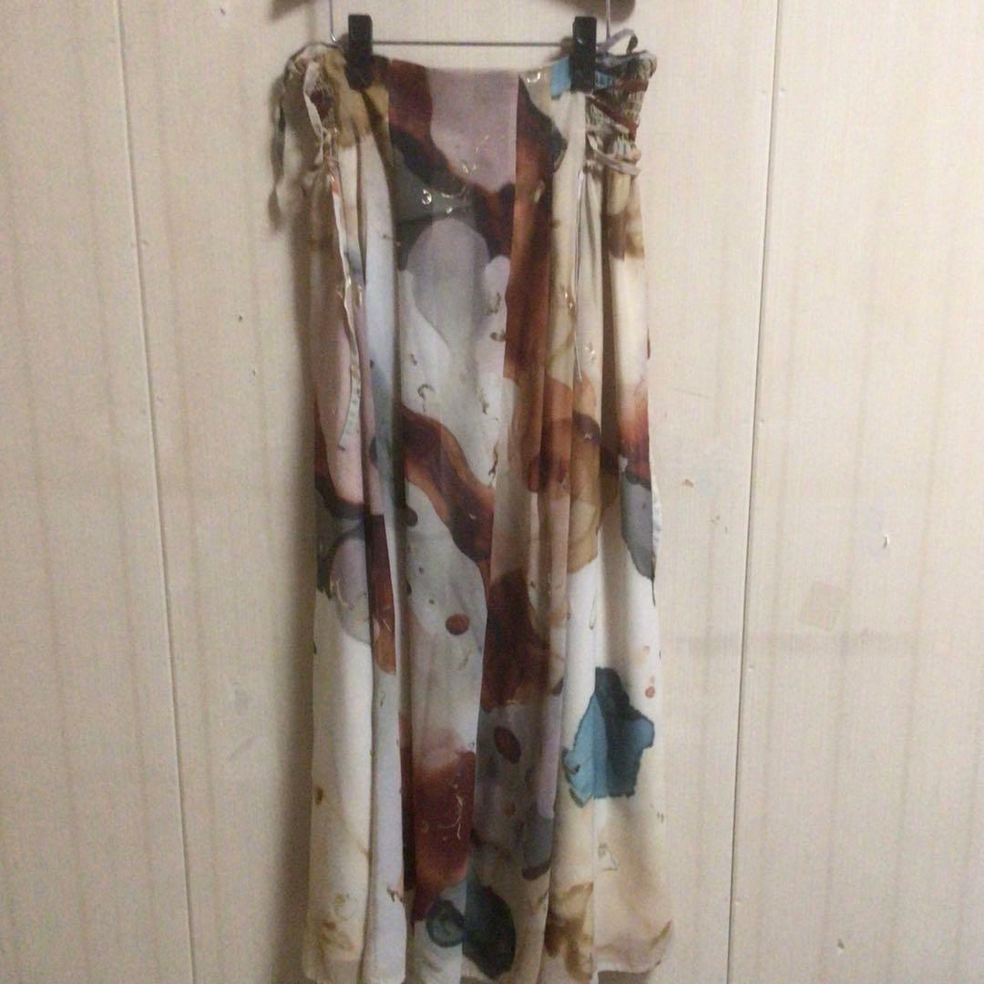 スカート Ameri UNDRESSED AMELIA INK ARTSKIRT M