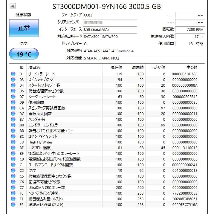 BUFFALO PC&TV用HDD 3TB