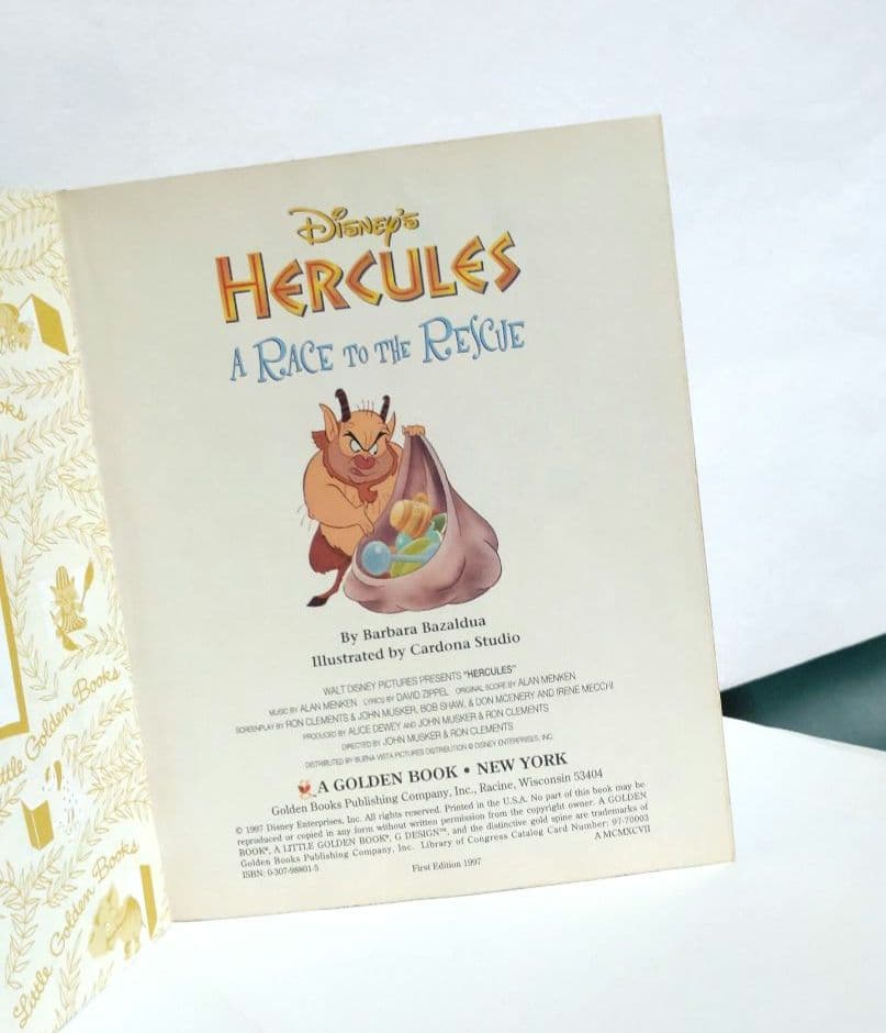 ヘラクレス Disney 絵本 英語 英字 洋書 ゴールデンブック 本