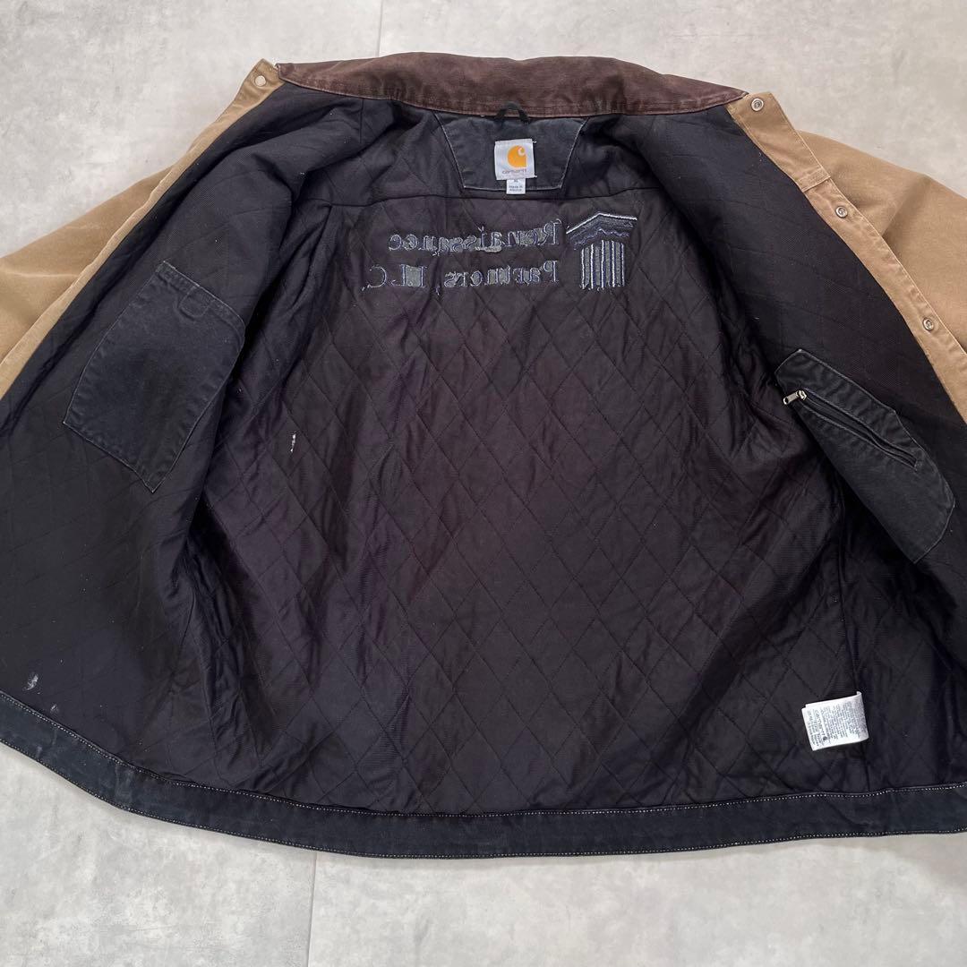 【レア】Carhartt カバーオール　トラディショナルコート　XL 　企業ロゴ