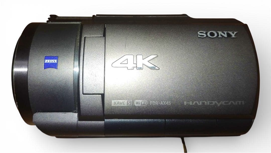 【SONY FDR-AX45】4K ビデオカメラ ZEISSレンズ★バッテリー付