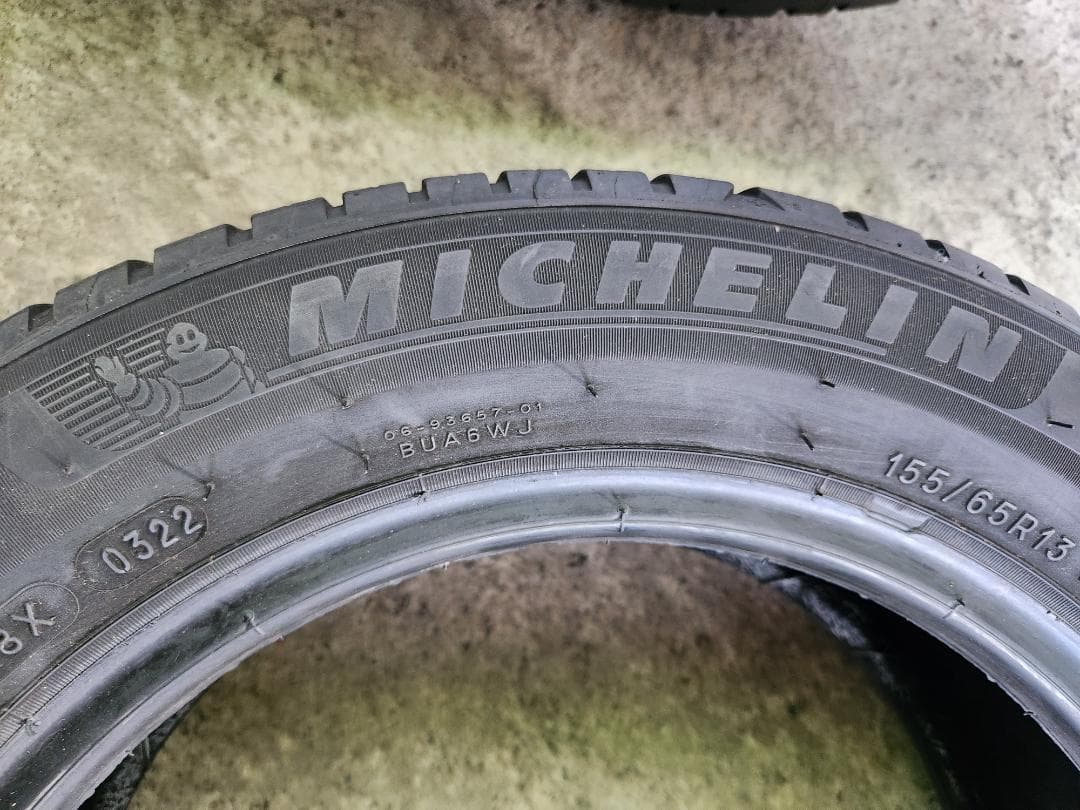 送料込☆2022年製 MICHELINミシュランタイヤ 155/65R13☆4本