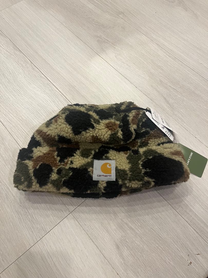 新品 タグ付 Carhartt カモフラージュ フリースビーニー
