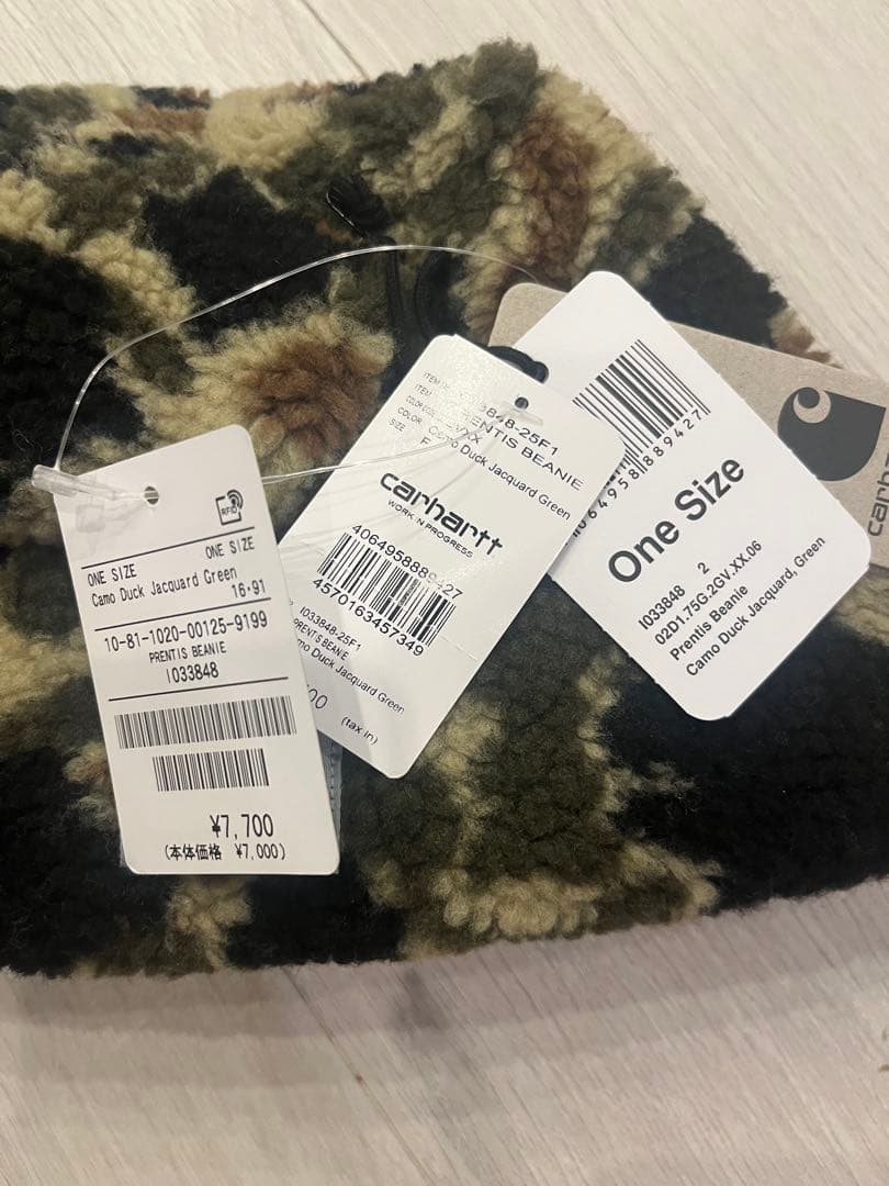新品 タグ付 Carhartt カモフラージュ フリースビーニー