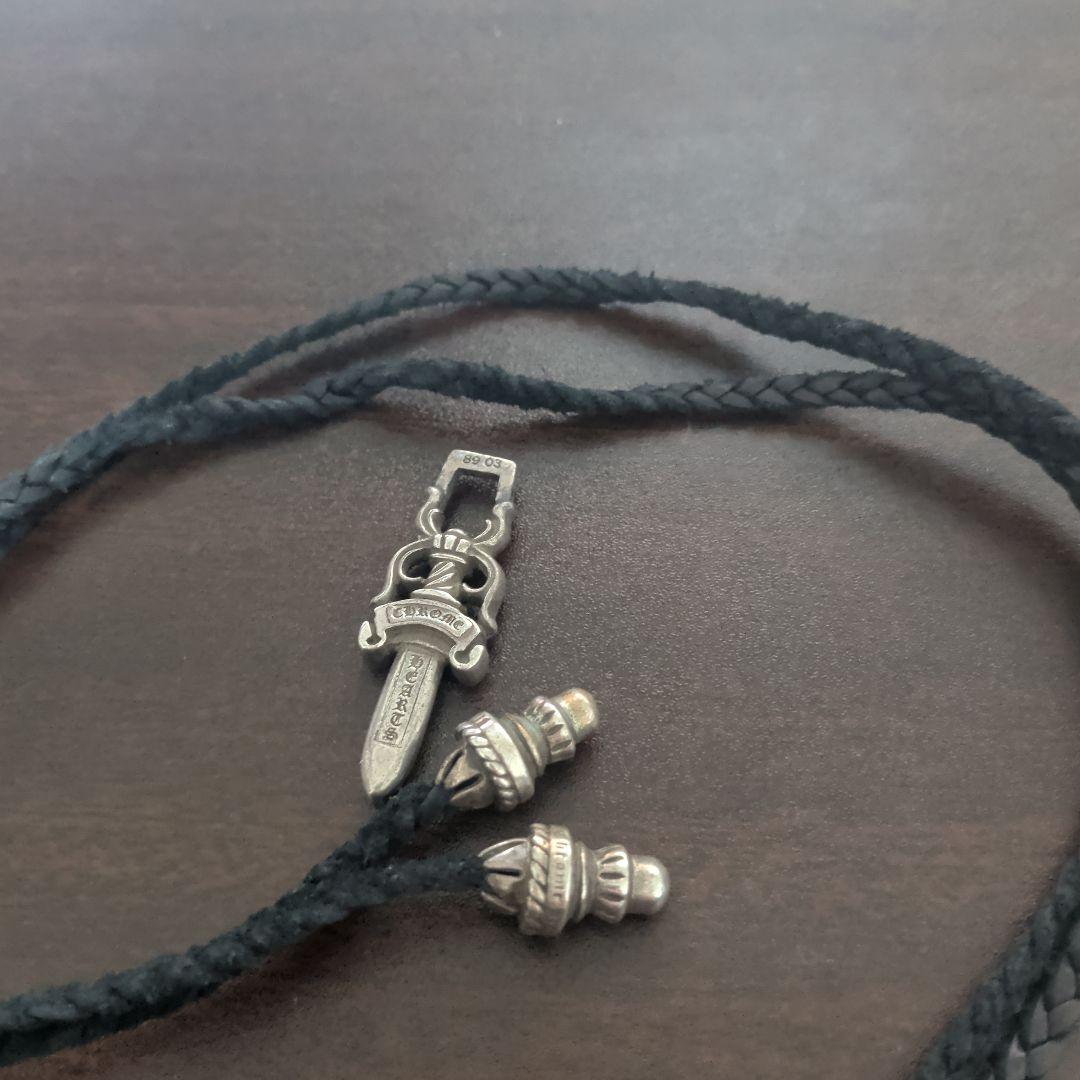 CHROME HEARTS ダガーペンダント＋タイニーレザーブレード ボロチップ