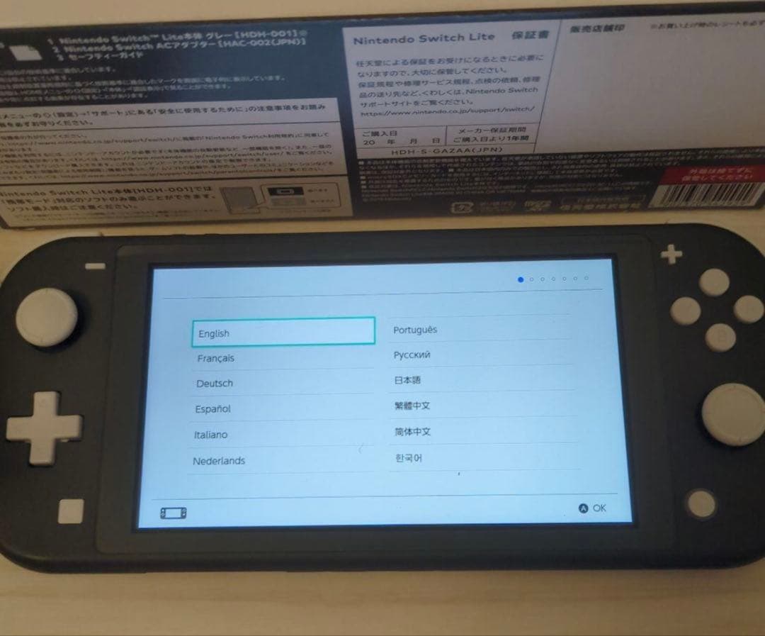 Nintendo Switch Lite グレー 付属品完備