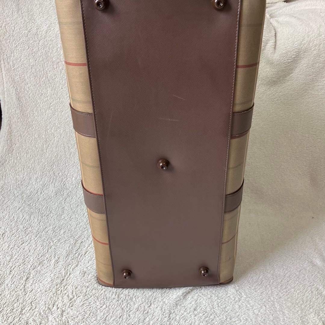 BURBERRY タマムシ色　ボストンバッグ