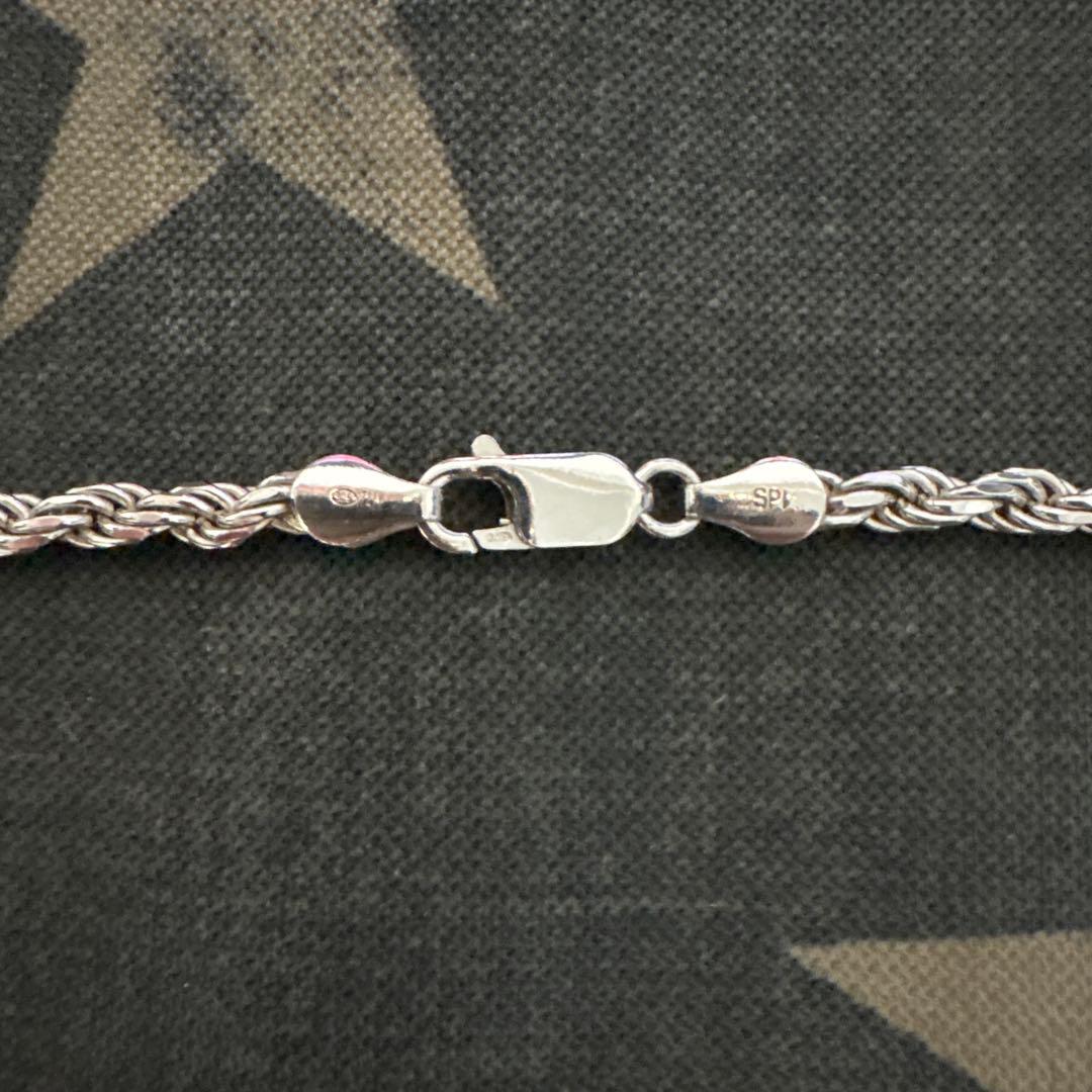 美品　AVALANCHE silver925 ロープチェーン　50cm 4mm
