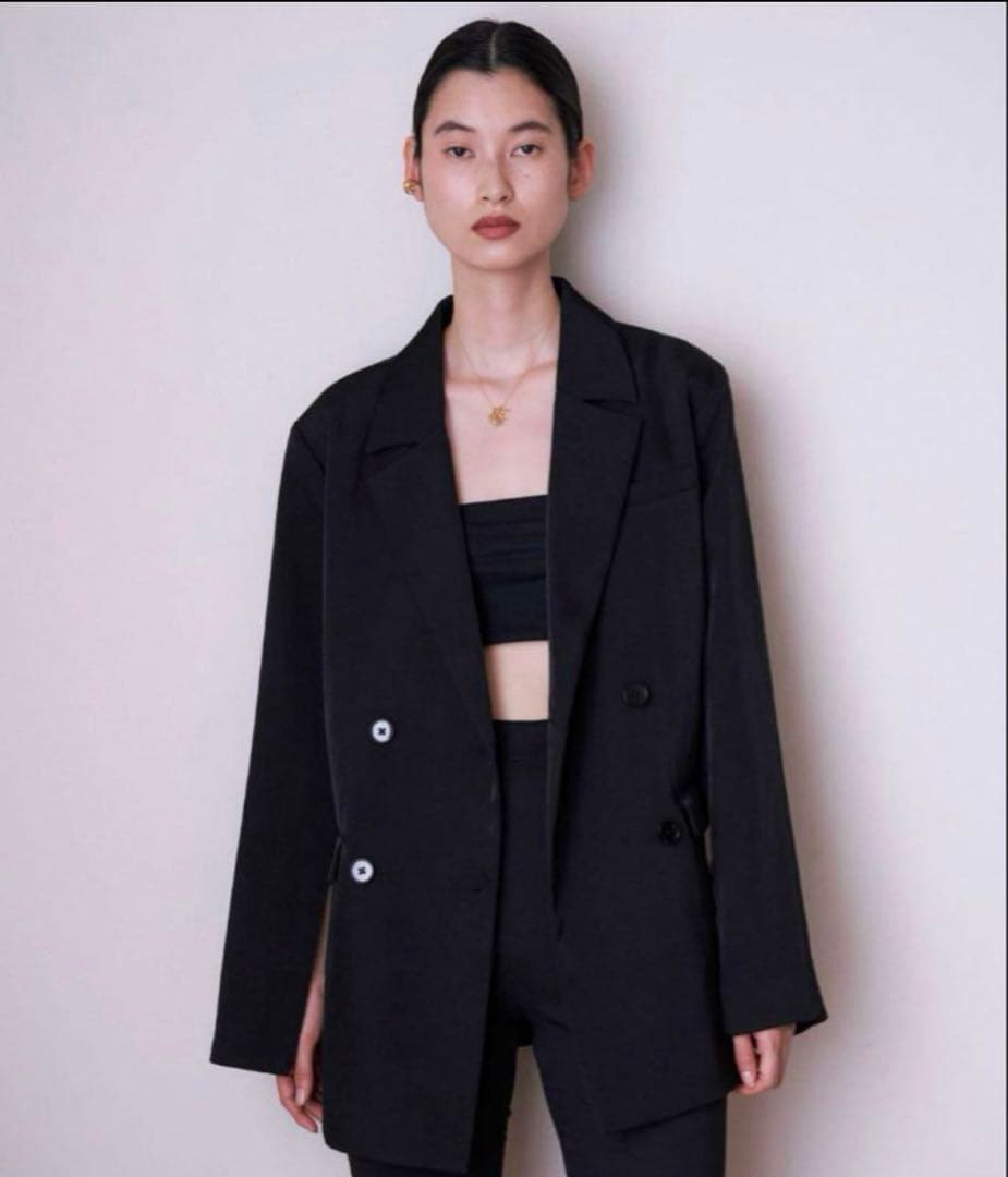 ENOFイナフ　twill slit jacketMサイズ　ブラック