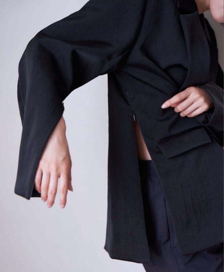 ENOFイナフ　twill slit jacketMサイズ　ブラック