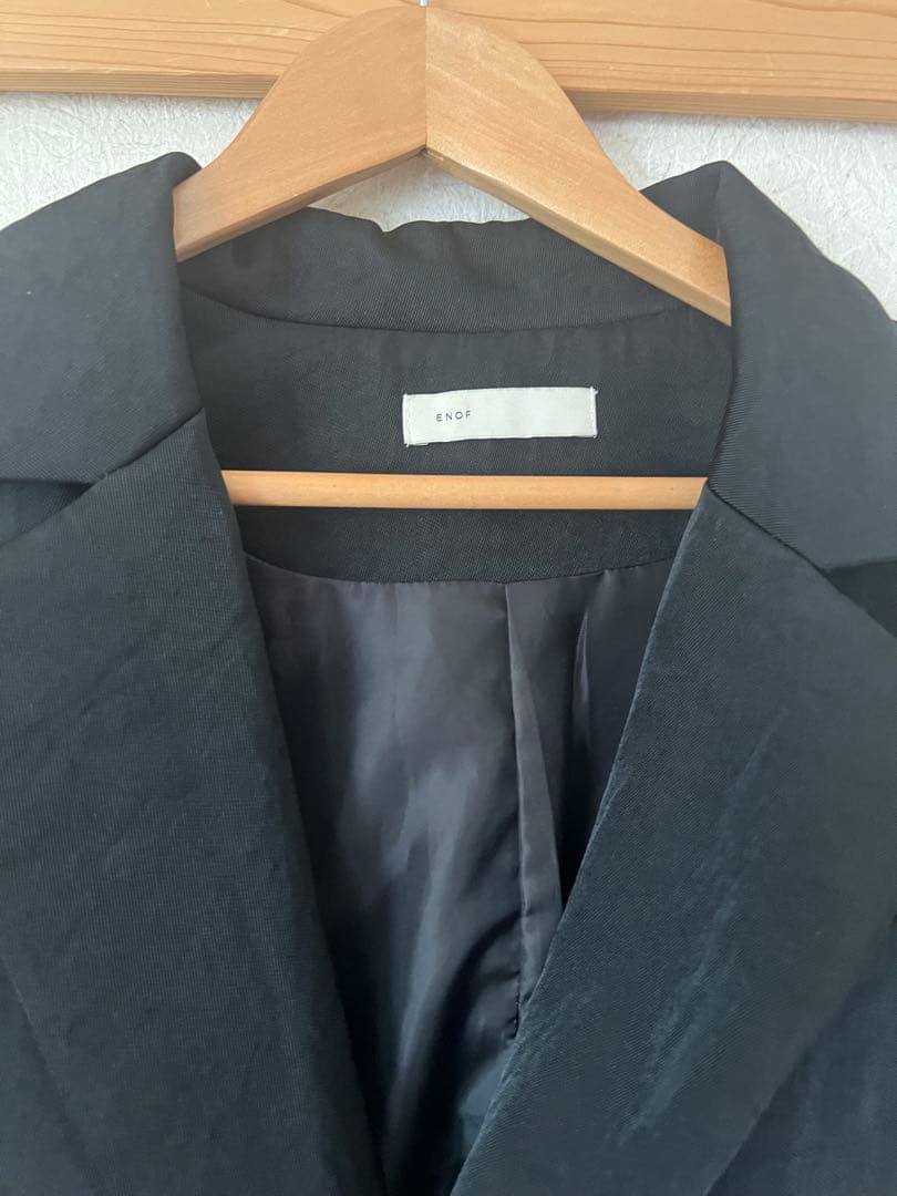 ENOFイナフ　twill slit jacketMサイズ　ブラック
