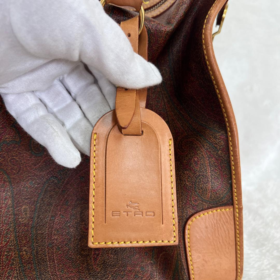 《美品》ETRO エトロ ペイズリー柄 ボストンバック