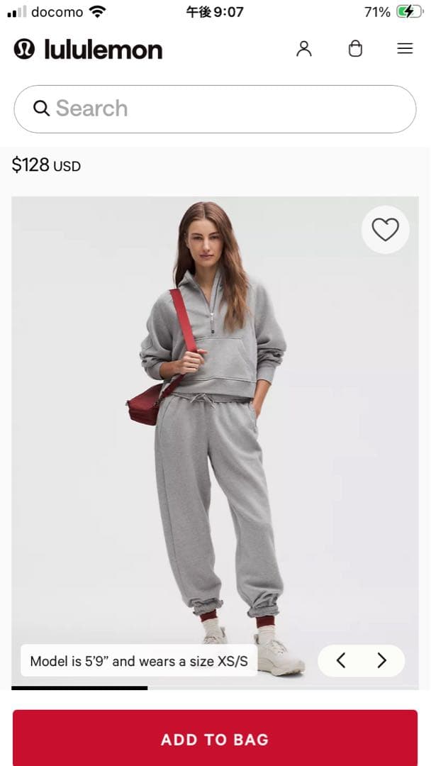 ヨガ・ピラティス Lululemon Scuba Half-zip Hoodie M/L