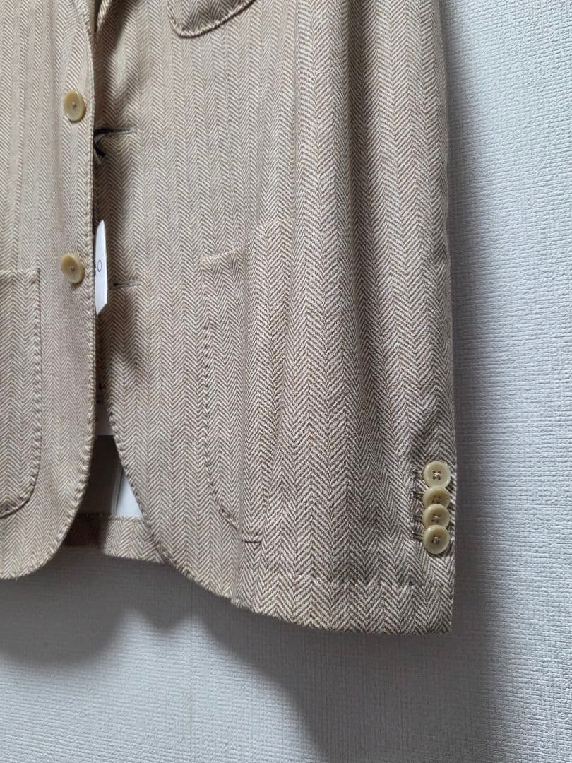 ♂新品・テーラードジャケット【AT.P.CO】ベージュ　ストレッチ　46