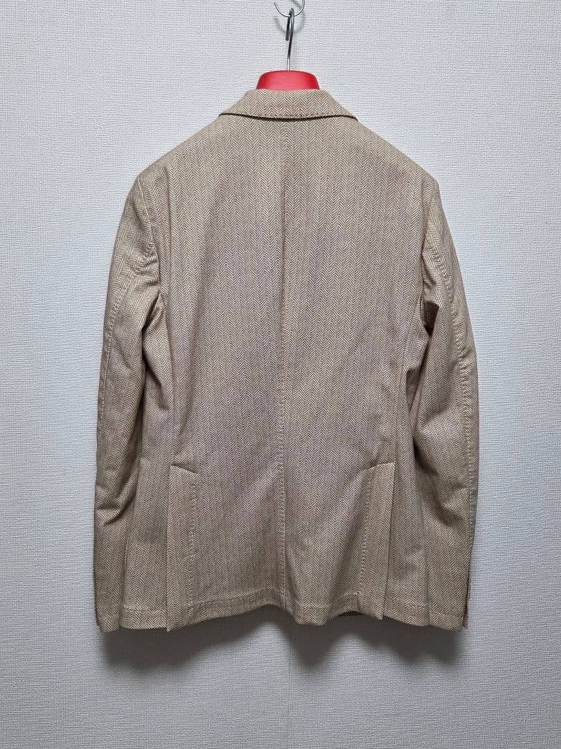 ♂新品・テーラードジャケット【AT.P.CO】ベージュ　ストレッチ　46