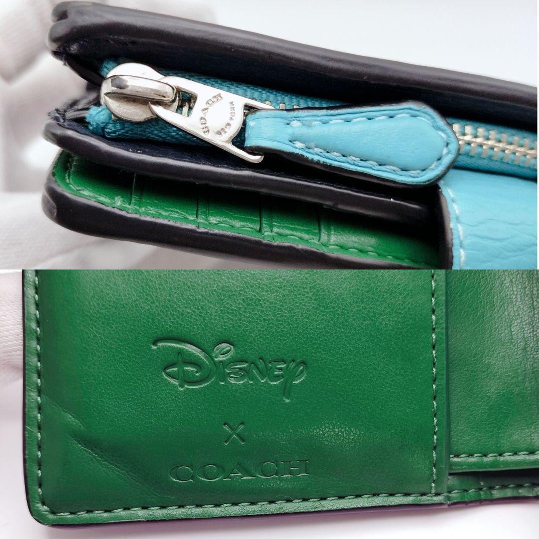 希少✨COACH Disney ミッキー 2つ折り財布　コンパクトウォレット