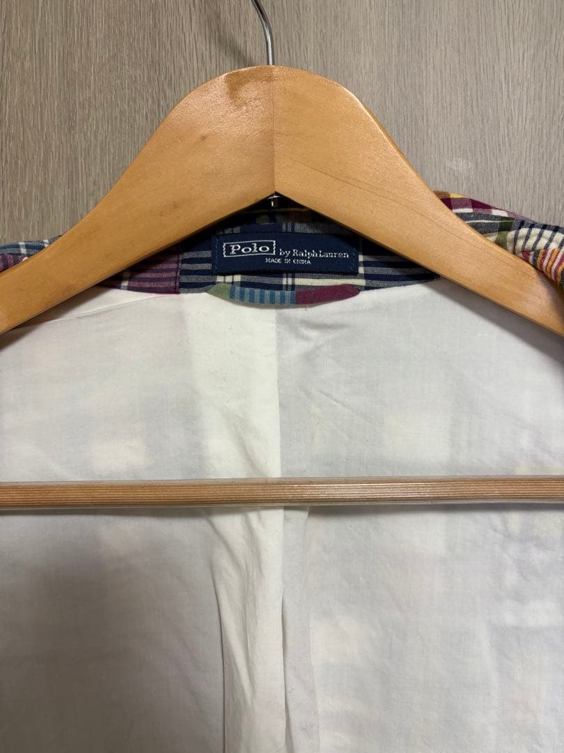 Polo RalphLauren マドラスチェックパッチワークジャケット