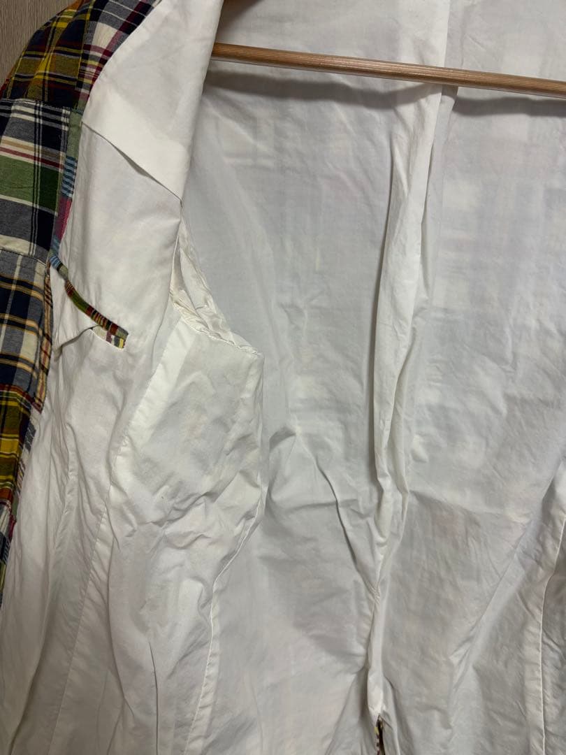 Polo RalphLauren マドラスチェックパッチワークジャケット