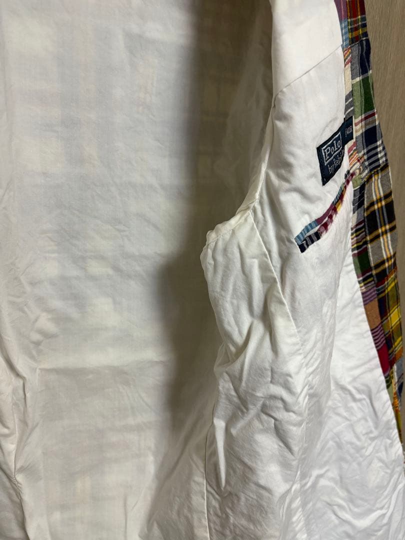 Polo RalphLauren マドラスチェックパッチワークジャケット
