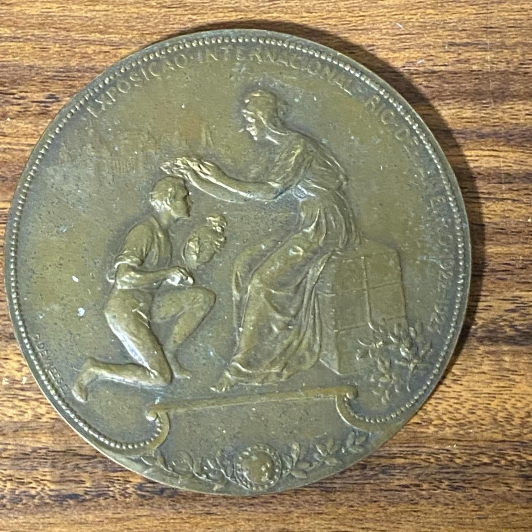 ブラジル独立100周年 1922年 リオデジャネイロ国際博覧会 記念メダル