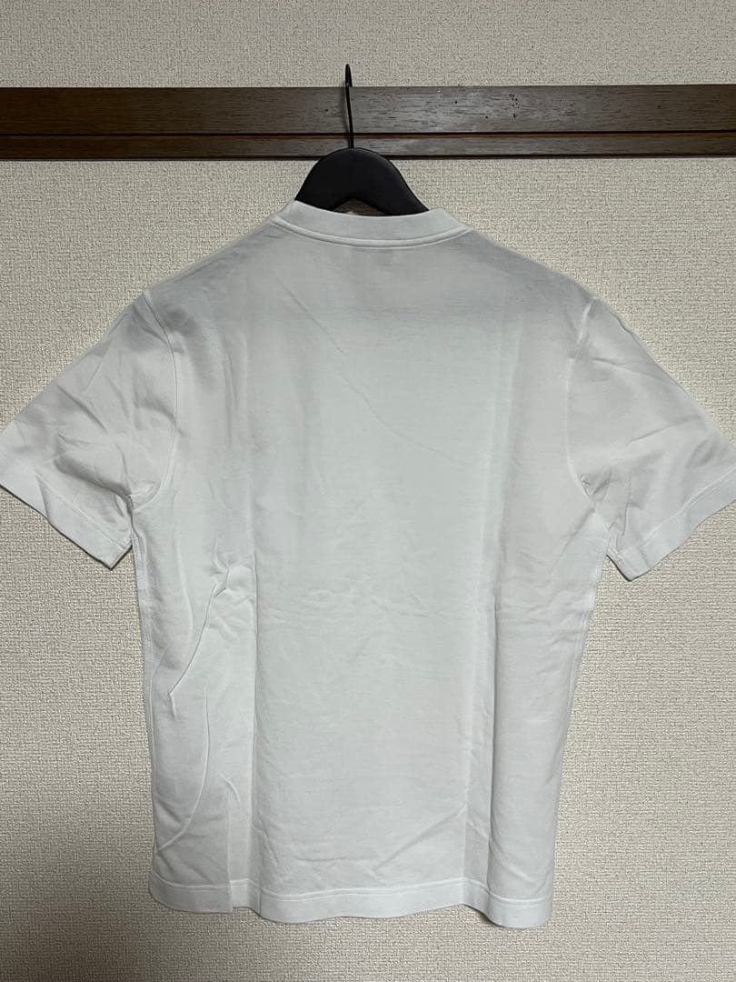 HERMES ホワイト Hロゴ H刺繍 Tシャツ Sサイズ