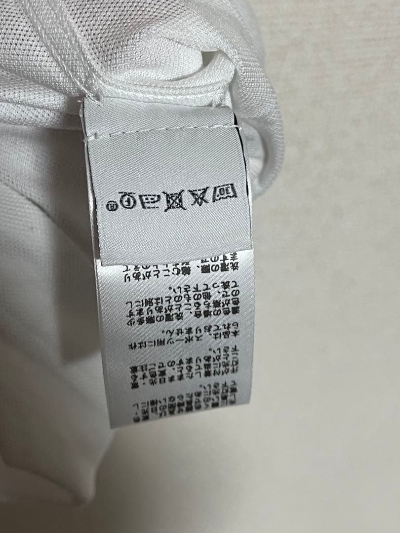 HERMES ホワイト Hロゴ H刺繍 Tシャツ Sサイズ