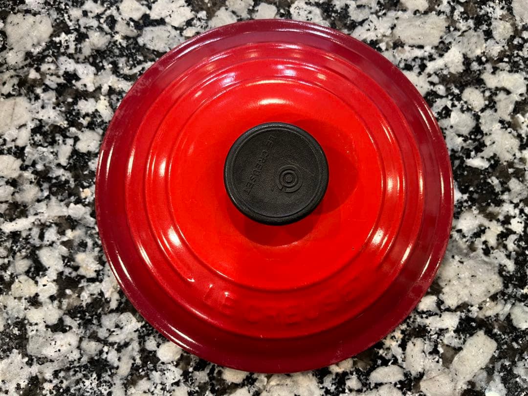 【衛生状態良好！】ル・クルーゼの片手鍋18cm 温かみのあるレッド