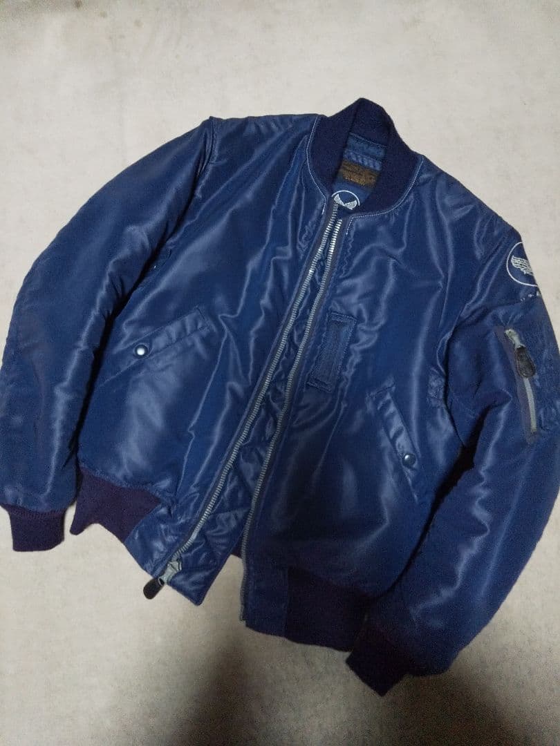美品 トイズマッコイ B-15C MOD フライトジャケット 36 S ネイビー