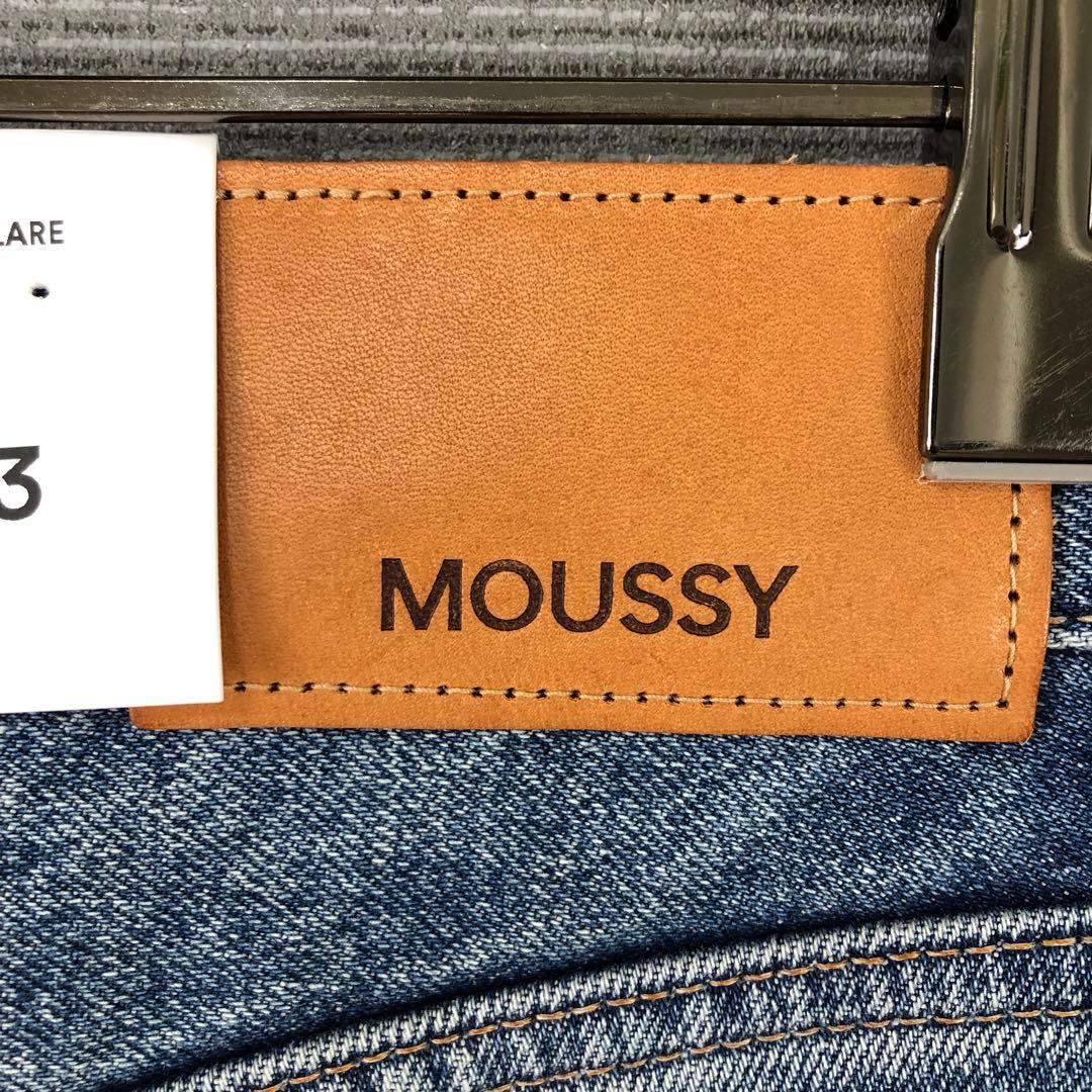 未使用品 MOUSSY MVS FLARE 23 BLU ブルー