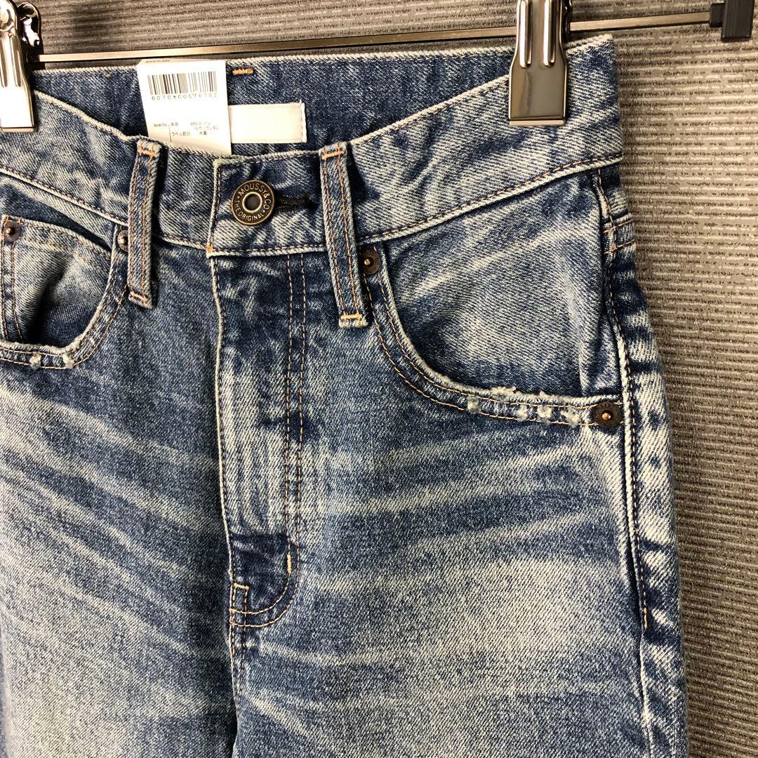 未使用品 MOUSSY MVS FLARE 23 BLU ブルー