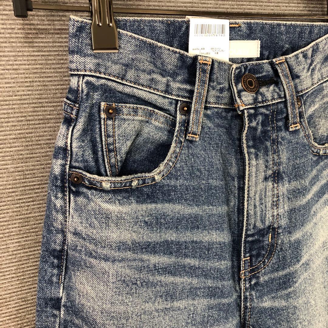 未使用品 MOUSSY MVS FLARE 23 BLU ブルー