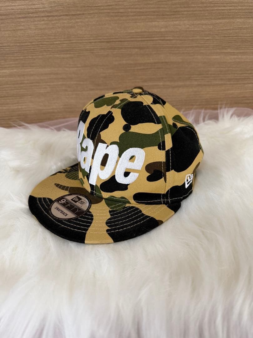 A BATHING APE × NEW ERA キャップ　コットン　カモフラ