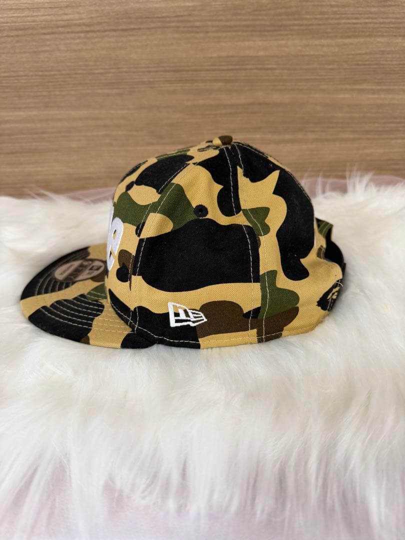 A BATHING APE × NEW ERA キャップ　コットン　カモフラ