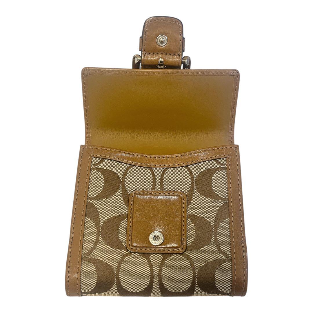 【未使用】COACH SOHO二つ折り財布 ソーホー ダブルフラップシグネチャー