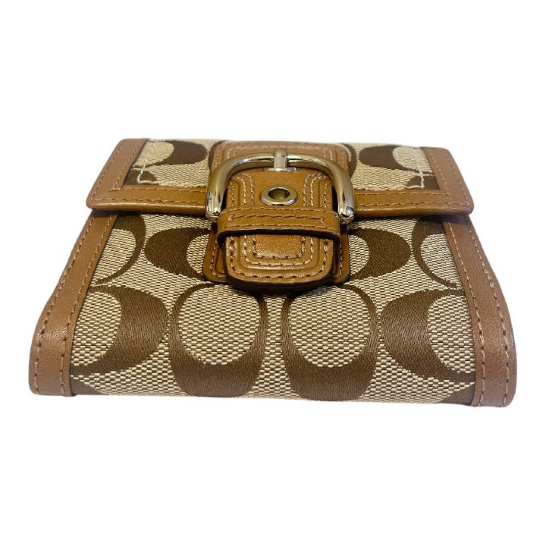 【未使用】COACH SOHO二つ折り財布 ソーホー ダブルフラップシグネチャー