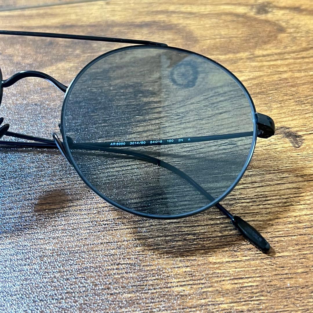 【良品】GIORGIO ARMANI サングラス 青×黒〈定価25,980円〉