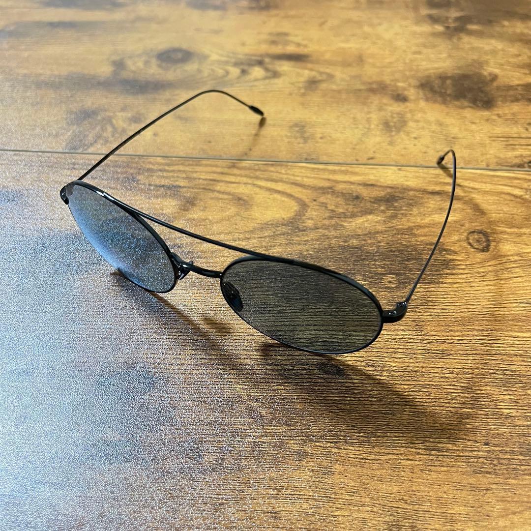 【良品】GIORGIO ARMANI サングラス 青×黒〈定価25,980円〉