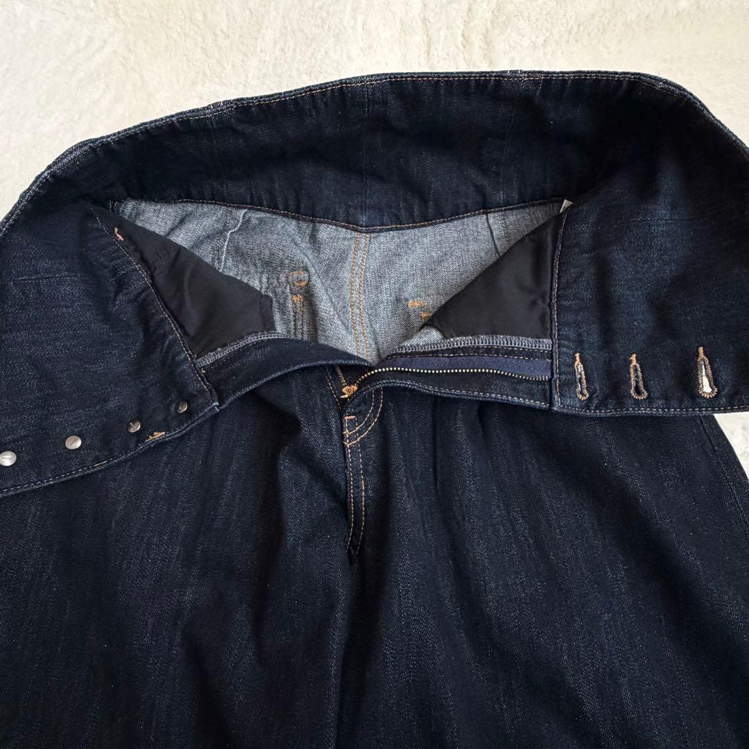 MOUSSY CORSET DESIGN BAGGY 濃紺