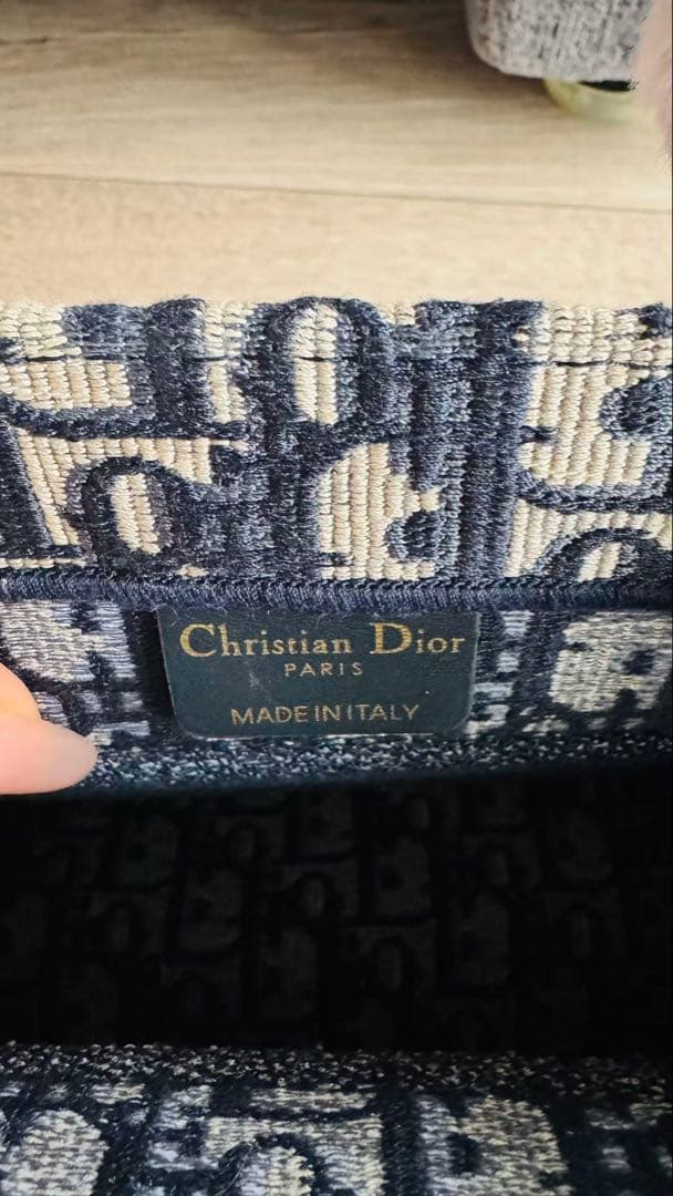 CHRISTIAN DIOR ショルダーバッグ ネイビー/ホワイト