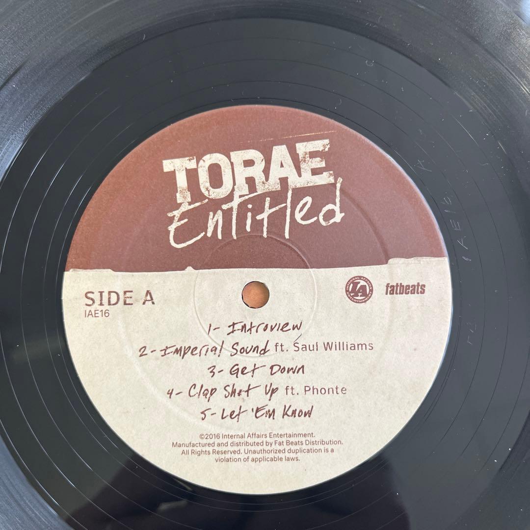 2LP Torae / Entitled US盤 ヒップホップ 名盤