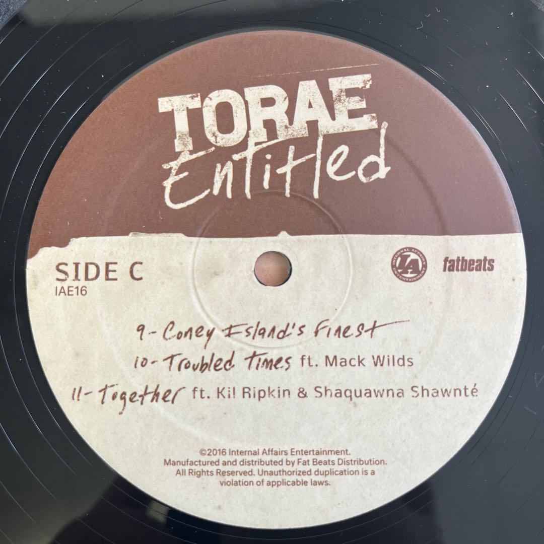 2LP Torae / Entitled US盤 ヒップホップ 名盤