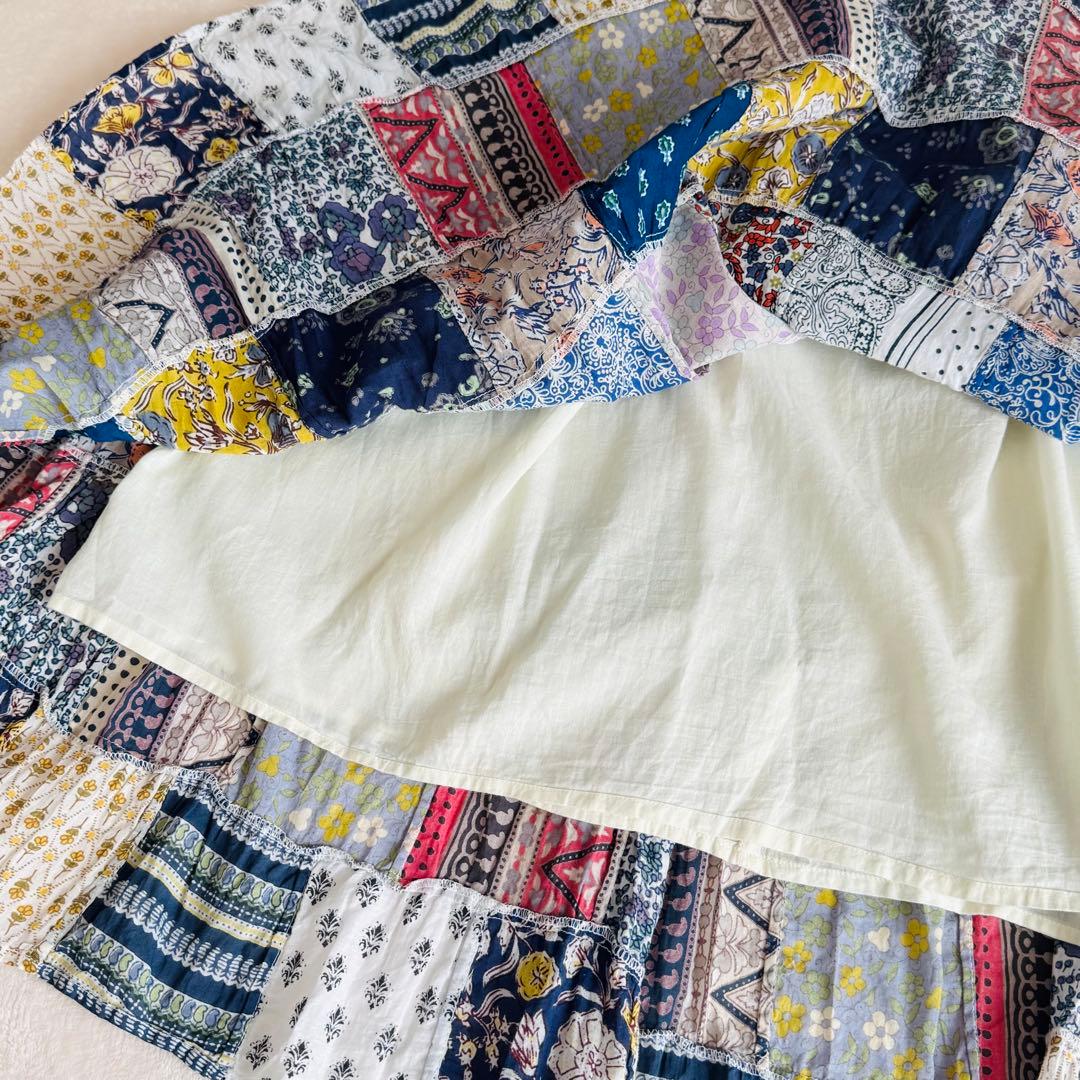 【極美品】nest robe パッチワークスカート ロングスカート希少