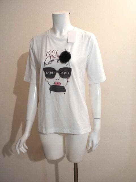 きらり◆『MOU』レディ柄！柔らかソフトなコットンジャージＴシャツ！M