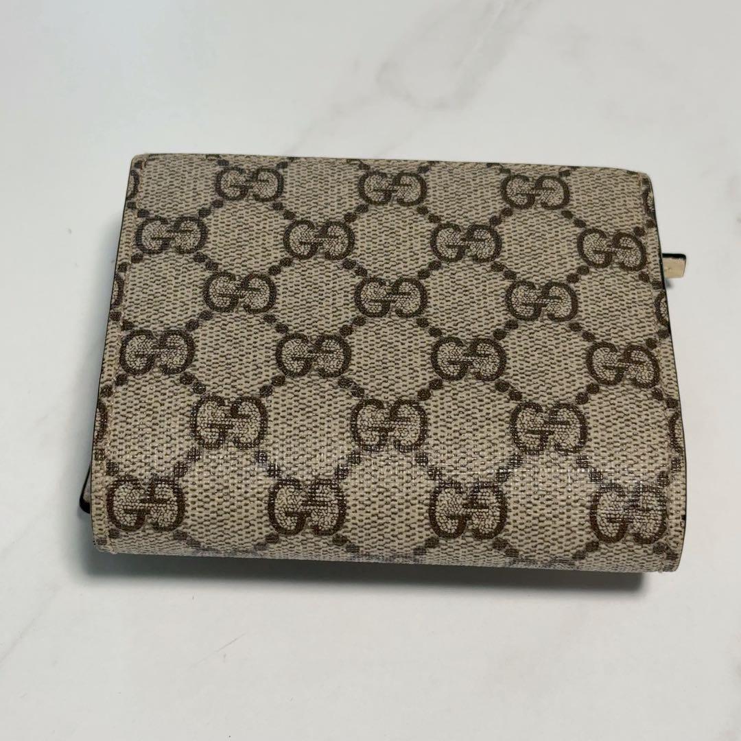 Gucci 二つ折り財布 ベージュ アイボリー
