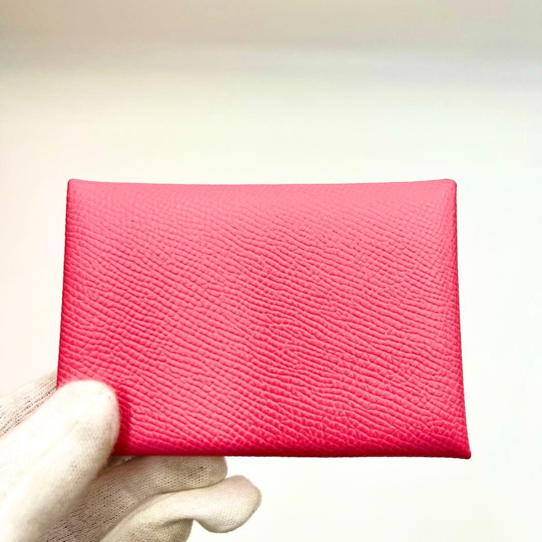 【極美品】エルメス カルヴィデュオ ローズアザレ ケース