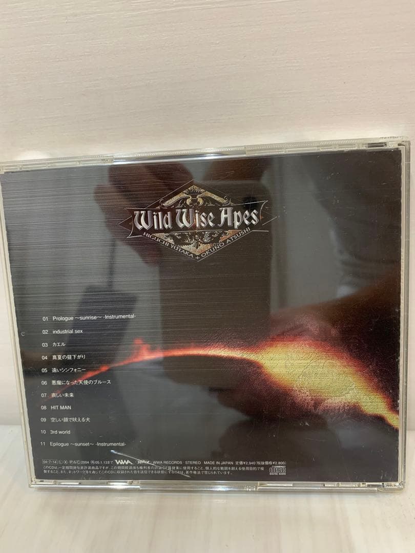 ☆Wild Wise Apes CD 3rd world 歌詞カード無し