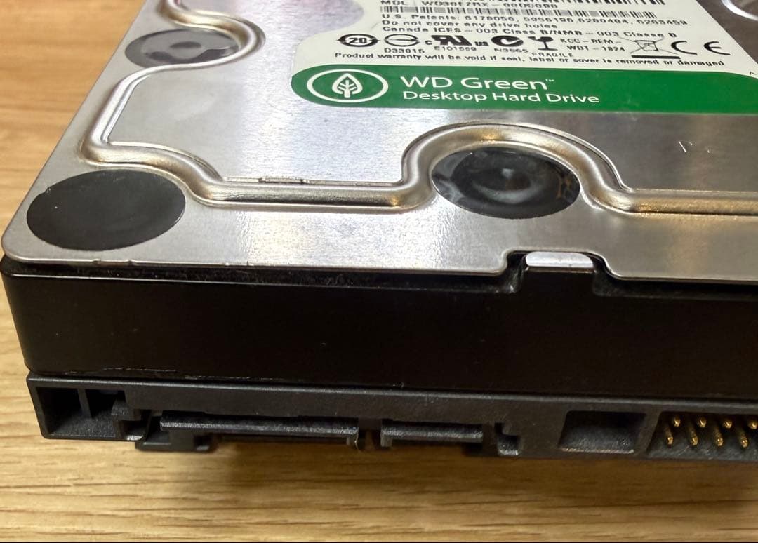 WD Green 3.0TB WD30EZRX HDD 2個セット 使用時間短